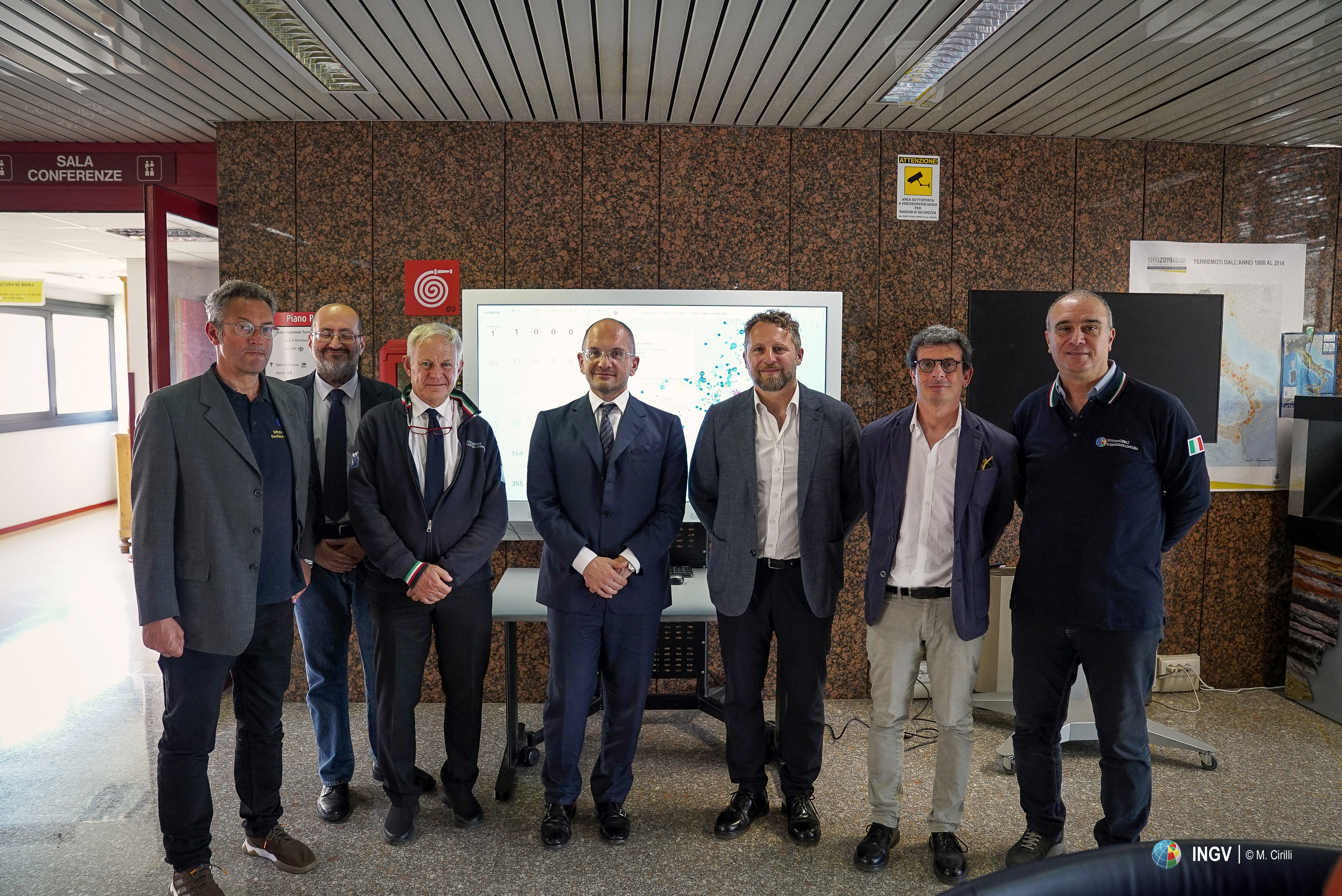 INGV Visita Commissario Ricostruzione Castelli